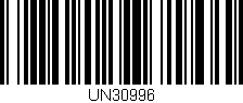 Código de barras (EAN, GTIN, SKU, ISBN): 'UN30996'