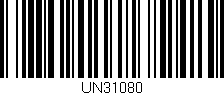 Código de barras (EAN, GTIN, SKU, ISBN): 'UN31080'