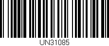 Código de barras (EAN, GTIN, SKU, ISBN): 'UN31085'