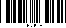 Código de barras (EAN, GTIN, SKU, ISBN): 'UN40995'