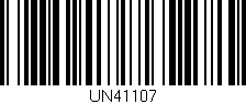 Código de barras (EAN, GTIN, SKU, ISBN): 'UN41107'