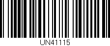 Código de barras (EAN, GTIN, SKU, ISBN): 'UN41115'
