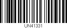 Código de barras (EAN, GTIN, SKU, ISBN): 'UN41331'