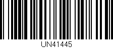 Código de barras (EAN, GTIN, SKU, ISBN): 'UN41445'
