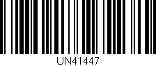 Código de barras (EAN, GTIN, SKU, ISBN): 'UN41447'