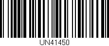 Código de barras (EAN, GTIN, SKU, ISBN): 'UN41450'