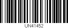 Código de barras (EAN, GTIN, SKU, ISBN): 'UN41452'