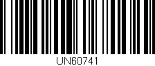 Código de barras (EAN, GTIN, SKU, ISBN): 'UN60741'