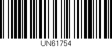 Código de barras (EAN, GTIN, SKU, ISBN): 'UN61754'