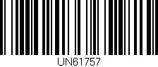 Código de barras (EAN, GTIN, SKU, ISBN): 'UN61757'