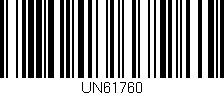 Código de barras (EAN, GTIN, SKU, ISBN): 'UN61760'