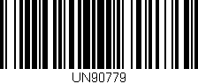 Código de barras (EAN, GTIN, SKU, ISBN): 'UN90779'