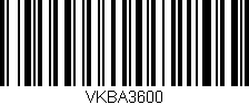 Código de barras (EAN, GTIN, SKU, ISBN): 'VKBA3600'