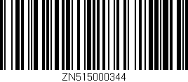 Código de barras (EAN, GTIN, SKU, ISBN): 'ZN515000344'