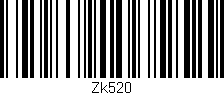 Código de barras (EAN, GTIN, SKU, ISBN): 'Zk520'