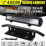 20 \\ '\\' Inch Quad-row LED Trabalho Light Bar Combo Offroad Car Truck SUV10-30V w / Wire