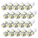 20x T10 5050 5SMD 194 168 LED Branco Car Side Wedge Cauda Lampada Luz