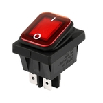 12 V 4 Pinos Auto Carro Barco Luz De Nevoeiro Rocker Toggle Switch Painel Peças Vermelho