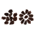 10pcs Pine Cones Baubles Hanging Christmas Tree Holiday Decoration B 8-10 CM+10pcs Pine Cones Baubles Hanging Christmas Tree Holiday Decoration A 6-8CM