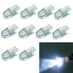 10pcs / Set T10 Branco 12v Led 194 168 158 5w 6500k Side Car Auto Wedge Painel Luz