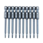 10pcs Triangle Head Screwdriver Bits Kit,6.3mm 1/4\\" Hex Shank Magnetic 65mm S2 alloy steel Triangle 2.3mm Head Screwdriver Bits Kit H6.3*65mm*2.3