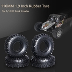 110MM 1,9 polegadas de pneu de borracha do pneu da roda para 10/01 RC Rocha lagartas SCX10 D90 TRX-4
