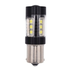 1156 80w 3030 16smd Preto Shell Suave Driving lampada da motocicleta Luz