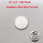 140 Malha / 110 Micron Filtro de Pano de Fio de Remoção de Poeira de Aço Inoxidável tela Kief peneira Kif Peneira Seca 30x30 cm
