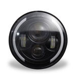 150W 7 '' Round LED farol com alta médios 15000LM DRL transformar a luz do sinal