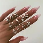 12Pcs/set Simple Retro Ring Set Constellation Knuckle Finger Rings Jewelry Accessories
