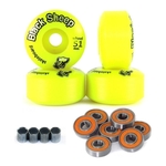 4 Roda Skate Street 51mm Black Sheep Amarela Com Rolamentos e Espaçadores