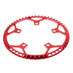 45T 47T 53T 56T 58T Anel de corrente 130 BCD Single Speed ¿¿Chain Ring 53T vermelho