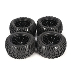 4Pcs 125mm pneus aro de roda para 1/10 Monster Truck Racing acessórios do carro de RC