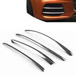 4pcs Chrome Styling Car Frente Fog Lamp Guarnição Decorativa Faixa De Audi Q3 2016-2017 Exterior Acessórios