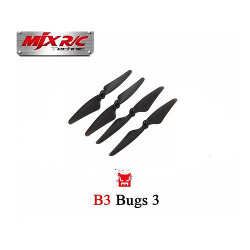 4pcs Hélices Blades Para Mjx B3 Rc Quadrotor Drone (bugs Mjx 3) Peças Acessórios Peças