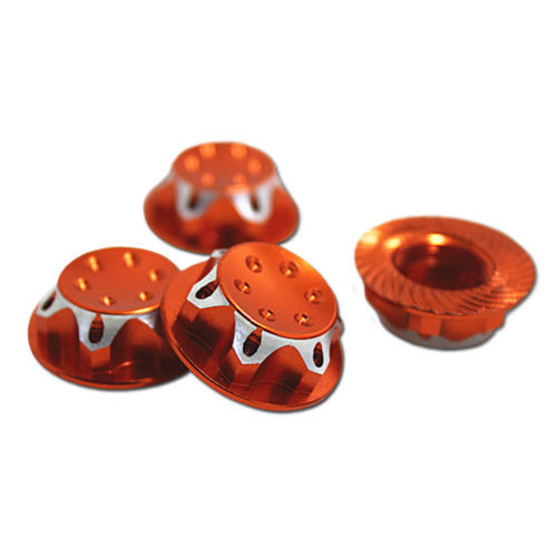 4pcs Roda De Alumínio Hub Tampa Anti-poeiras Da Tampa 17 Milímetros Hex Da Porca Por Um Rc: 8 Modelo De Carro I