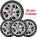 4x Calota Fiat Aro 14 Emblema Original 223cb