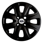 4x Calota Ford Ka Aro 14 Preto Emblema Original 340cb