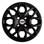 4x Calota Ford Ka Aro 14 Preto Emblema Original 342cb