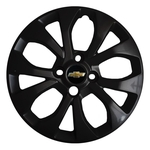 4x Calota Gm Onix Prisma Aro 14 Preto Emblema Original 374cb