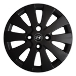 4x Calota Hyundai Hb20 Aro 14 Preto Emblema Original 185cb