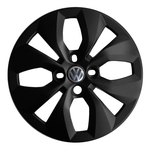 4x Calota Volkswagen Gol Aro 13 Preto Emblema Original 240ca