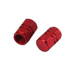 4x pneu da roda Jantes Stem Air Válvula Caps Tire Tampa do carro Caminhão vermelho