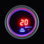 52 Mm Carro Auto Motor Vermelho Digital Led Temp Temperature Medidor De Medição