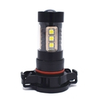 5202 H16 80W SMD 3030 16Shell Preto Lâmpada de Condução Suave Luz Da Motocicleta