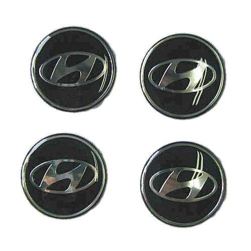 56mm Emblemas Centro Rodas Bk Hyundai I30 Vera Cruz Tucson