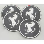 56mm Emblemas Centro Rodas Blk Ferrari F-40 308 358 328 355