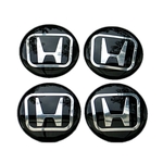 56mm Emblemas Centro Rodas Blk Honda Civic Accord Fit Crv