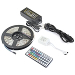 5M RGB 5050 imperme¨¢vel Faixa de LED SMD luz 44 Key remoto 12V US Kit completa