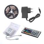 5M RGB 5050 impermeável Faixa de LED SMD luz 44 Key remoto 12V US Kit completa